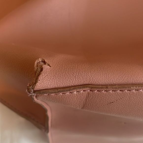 CoLab Large dusty pink vegan leather tote bag /‎ shoulder bag - Picture 13 of 15